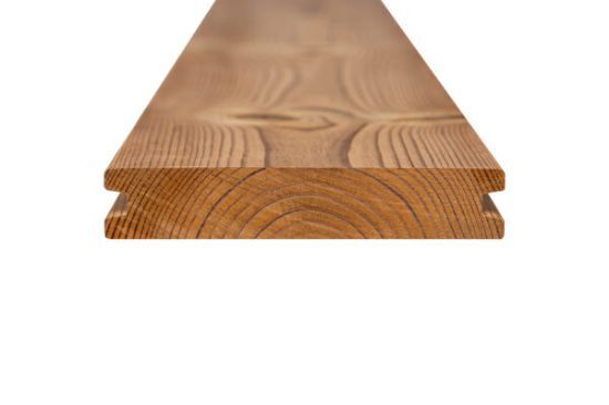 Picture of Thermory Pine Wide decking  26x140mm 3.9m Edge grooved