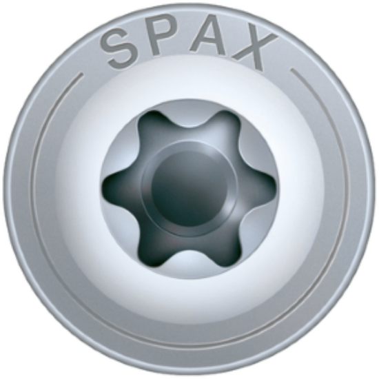 Picture of SPAX Washerhead TX40 screw 8mm thread 100mm (ea)