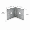 Picture of Bracket Galvanised 2.5mm  50x50x50mm