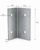 Picture of Bracket Galvanised 2.5mm  55x75x150mm